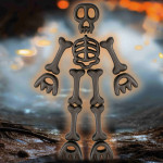 Snack chien Fright Squelette : 98 grammes