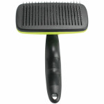 Carde auto nettoyante picots semi durs Idealdog : 17 cm IDEALDOG