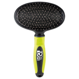 Brosse pneumatique picots perlés : 19 cm IDEALDOG