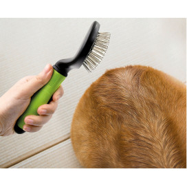 Brosse pneumatique picots perlés : 19 cm