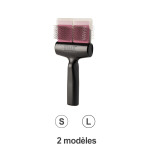 Brosse FlexIT Twins finition violette picots durs FLEXIT