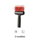 Brosse FlexIT Rouge Mat Zapper picots durs FLEXIT