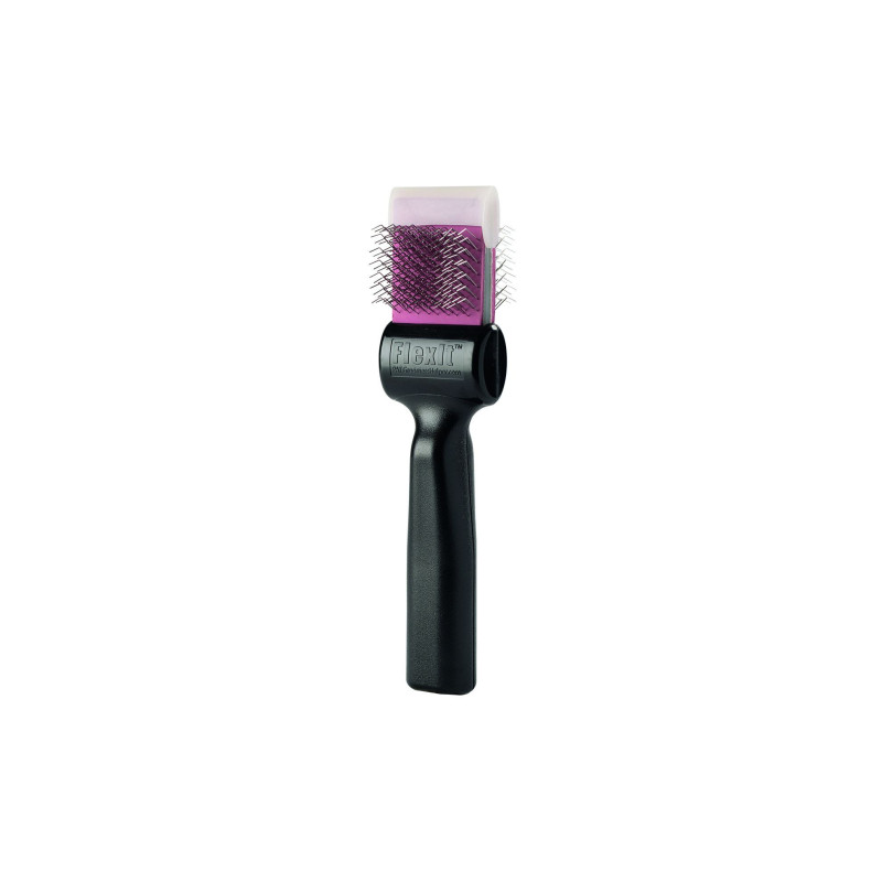 Brosse FlexIT Twins finition violette picots durs : simple