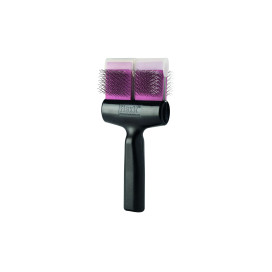 Brosse FlexIT Twins finition violette picots durs : double