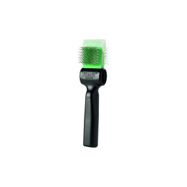 Brosse FlexIT Twins finition verte picots souples : simple
