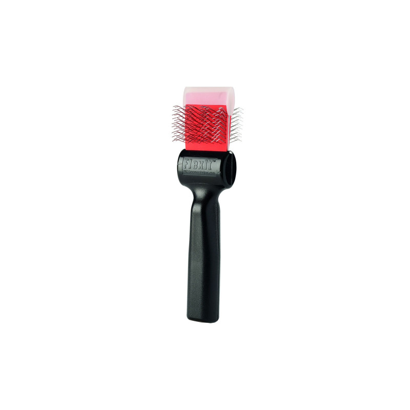 Brosse FlexIT Rouge Mat Zapper picots durs : simple