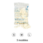 Lots de 100 doigtiers latex COMED
