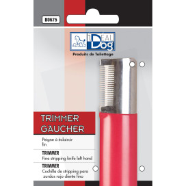Trimmer IdealDog Gaucher Fin 19 Dents : Rouge IDEALDOG