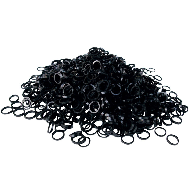 Elastiques en latex 1000 pièces : Noir