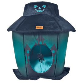 Manoir hanté noir fluorescent pour chat DOOGY